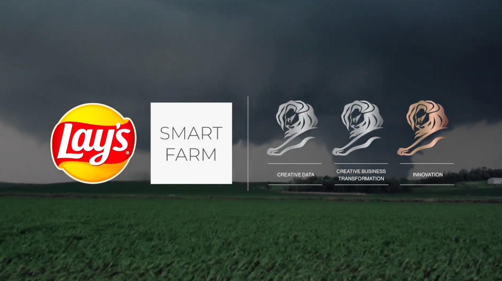 Lay’s Smart Farm campaign frame with its Cannes Lions recognition